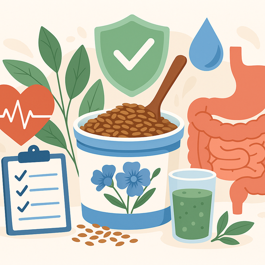 Flaxseed for Detox: Fiber-Rich Support for Gut and Heart Health: Ground flaxseed supports gut and heart health with fiber,…