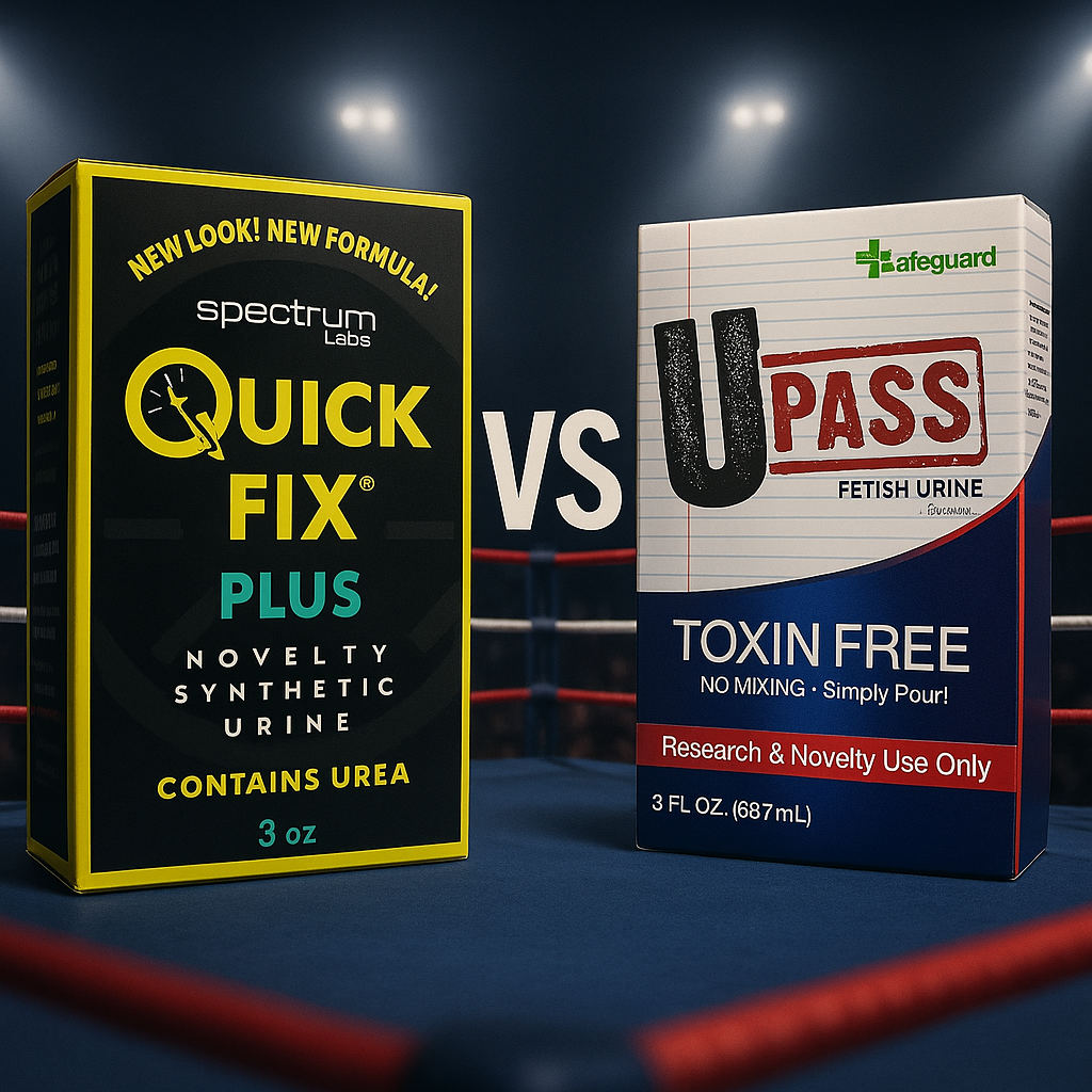 Quick Fix vs UPass Synthetic Urine