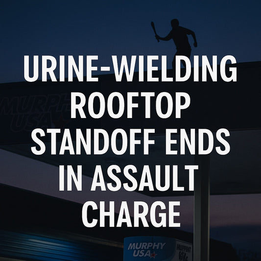 urine-wielding rooftop standoff