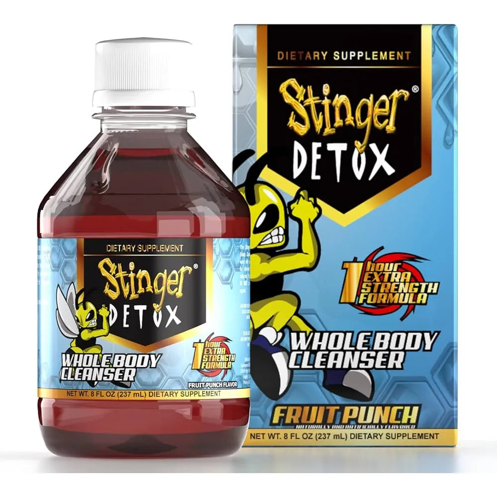 Stinger Detox 1 Hour Extra Strength Whole Body Cleanser 8oz – Fast Acting Same Day Detox Drink