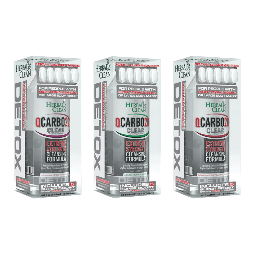 Herbal Clean Sam-Day Detox Cleanse QCarbo 20 drink with capsules