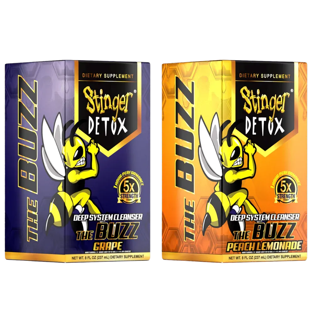 Stinger Detox The Buzz Deep System Cleanser 8oz – Same Day Full Body Detox Drink